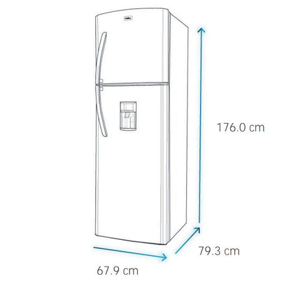 Refrigerador No Frost Brutos Platinum RMP400FYUT 400 Lts Mabe5#Grafito