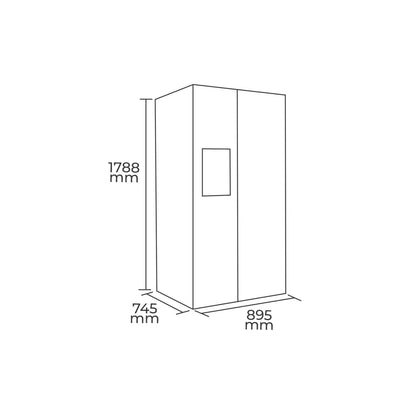 Refrigerador Side By Side 504 Lts Maigas HC-660W4#Gris