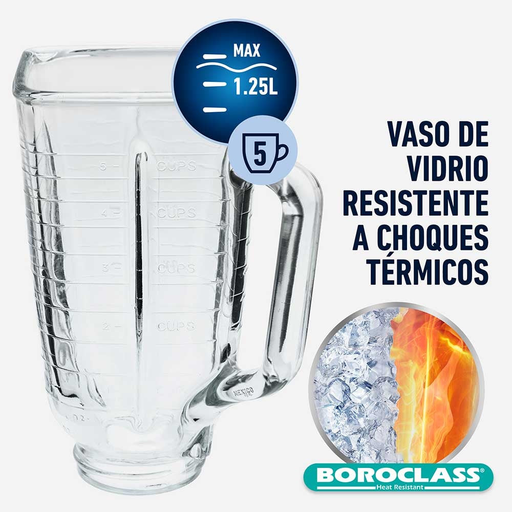 Repuesto Vaso Vidrio Boroclass 1.25 Lts2#Sin Color