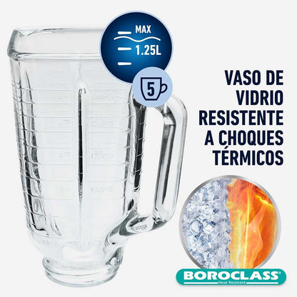 Repuesto Vaso Vidrio Boroclass 1.25 Lts2#Sin Color