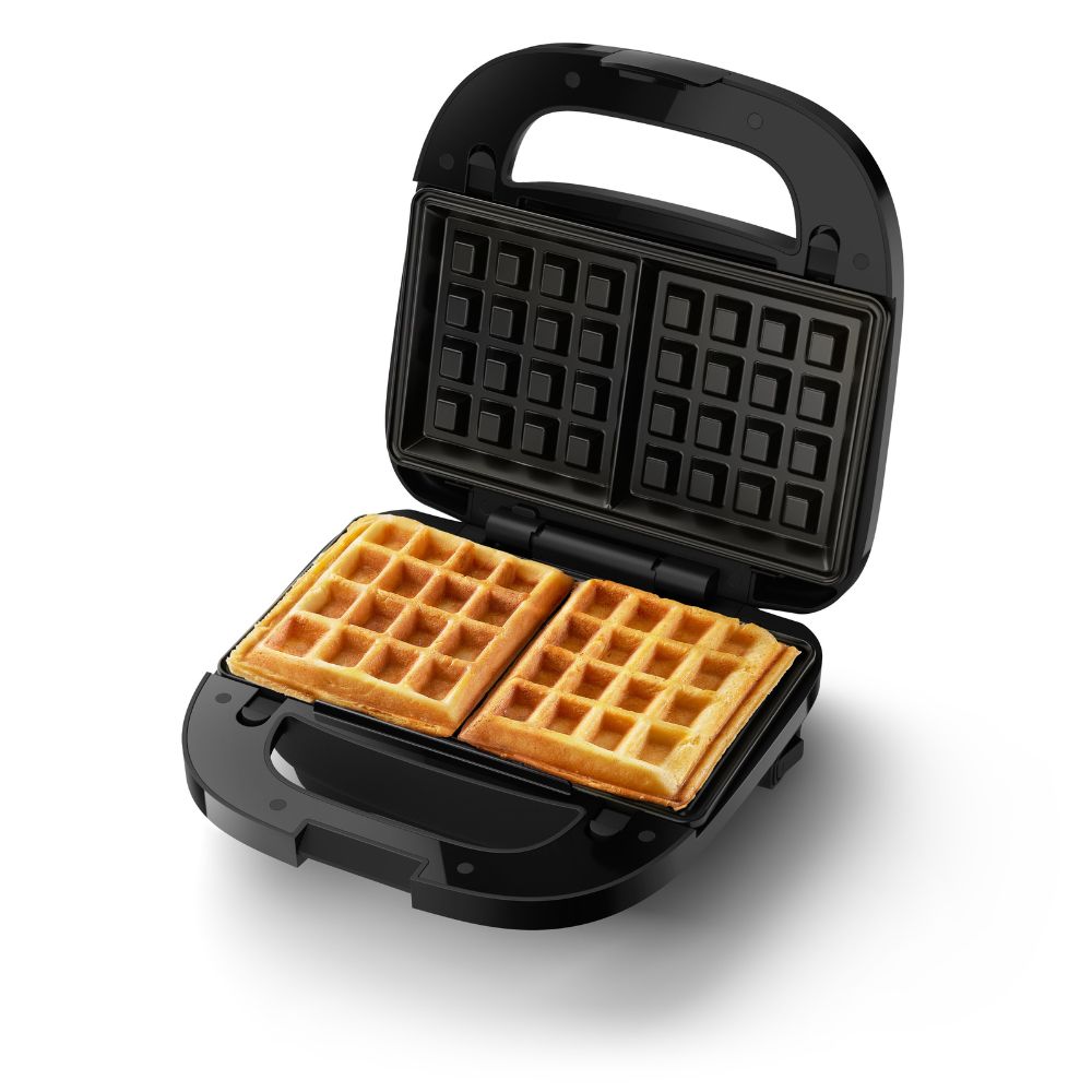 Sandwichera Philips HD2350/80 3 En 1 Paninis Waffles Y Sándwiches4#Negro