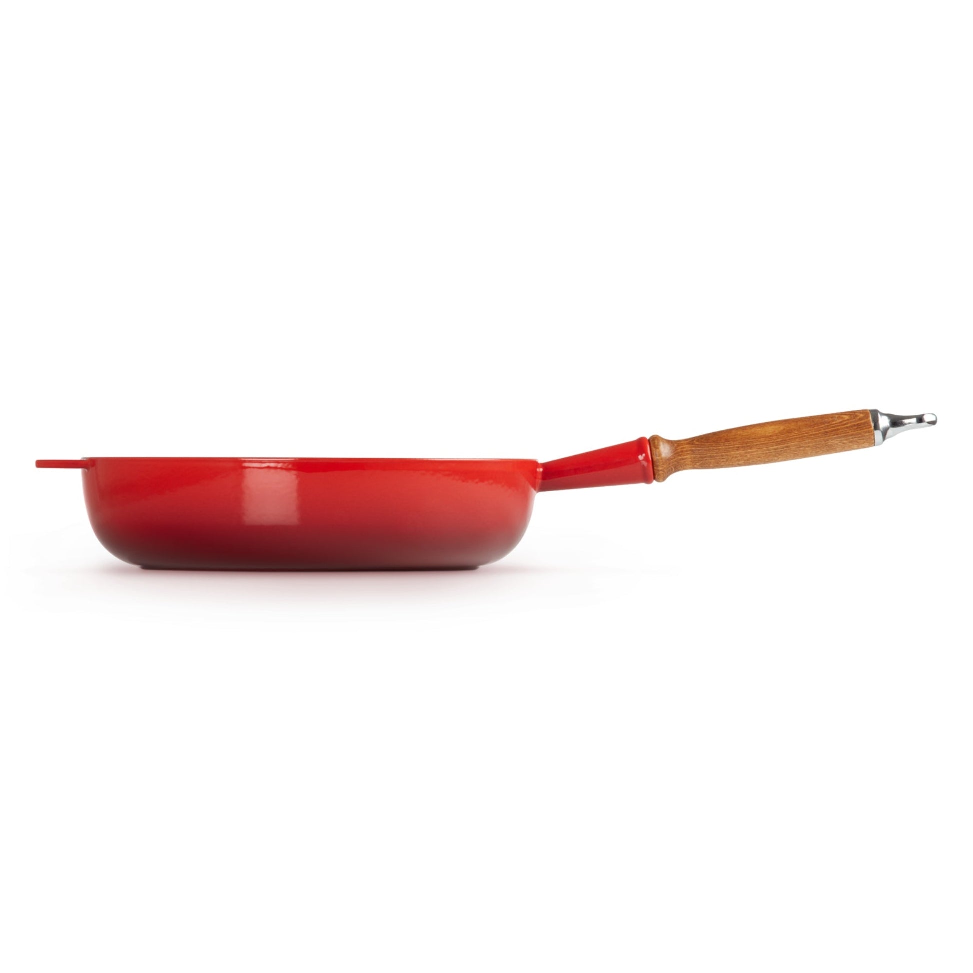 Sartén Alta Mango De Madera Cereza 28 Cm Le Creuset3#Rojo