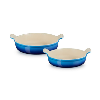 Set 2 Bandejas Oval Heritage 20/24cm Le Creuset4#Azul