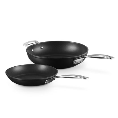 Set 2 Sartenes Bajas TNS 24 Cm Y 28 Cm Le Creuset2#Negro