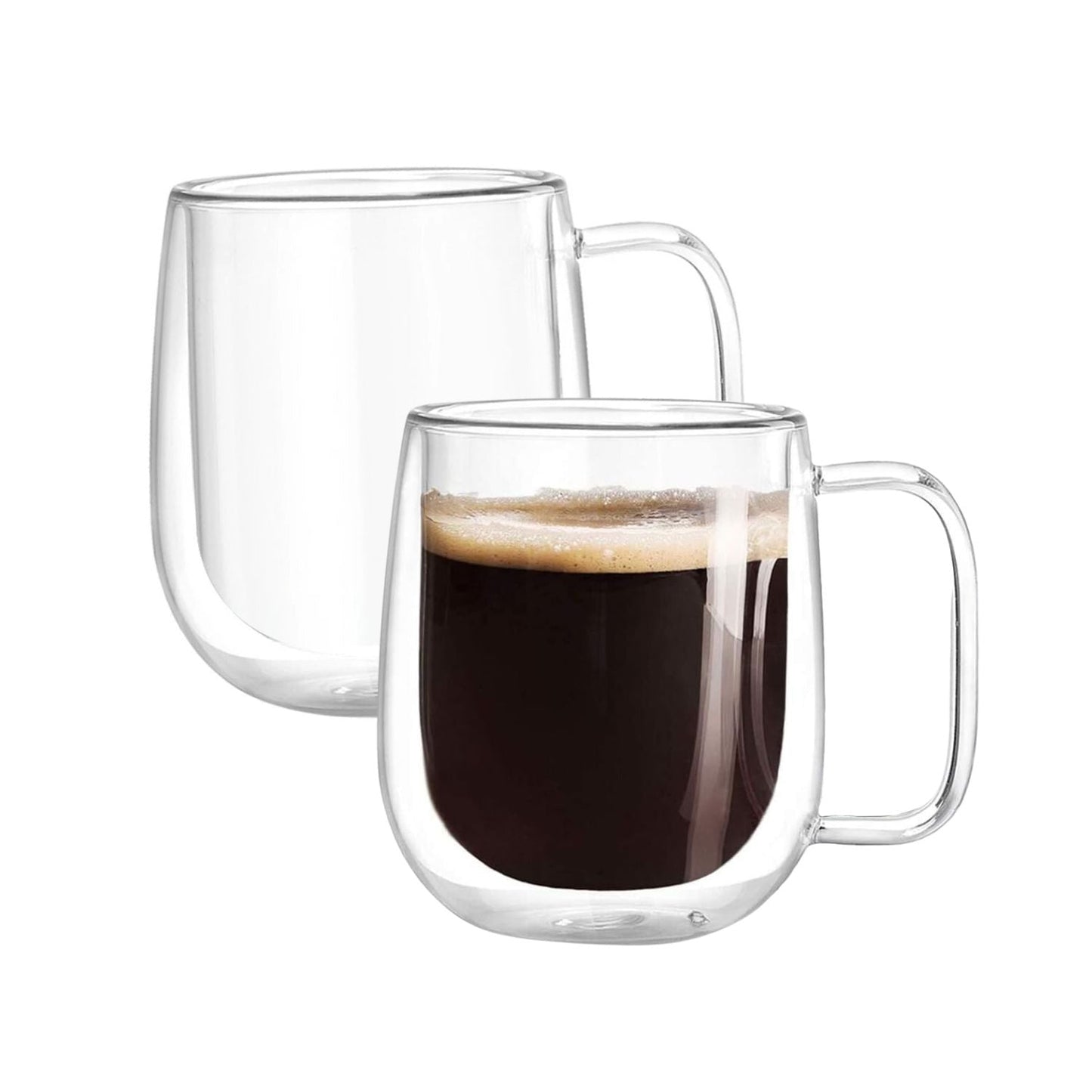 Set 2 Tazas De Vidrio Doble Pared 350 Ml Santú Home & Deco7#Sin color