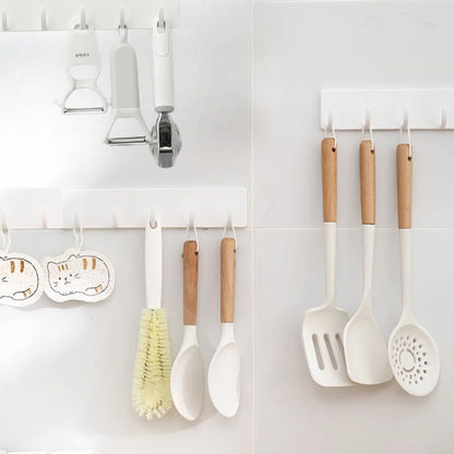 Set 3 Colgadores de Pared Autoadhesivo Santú Home & Deco6#Blanco