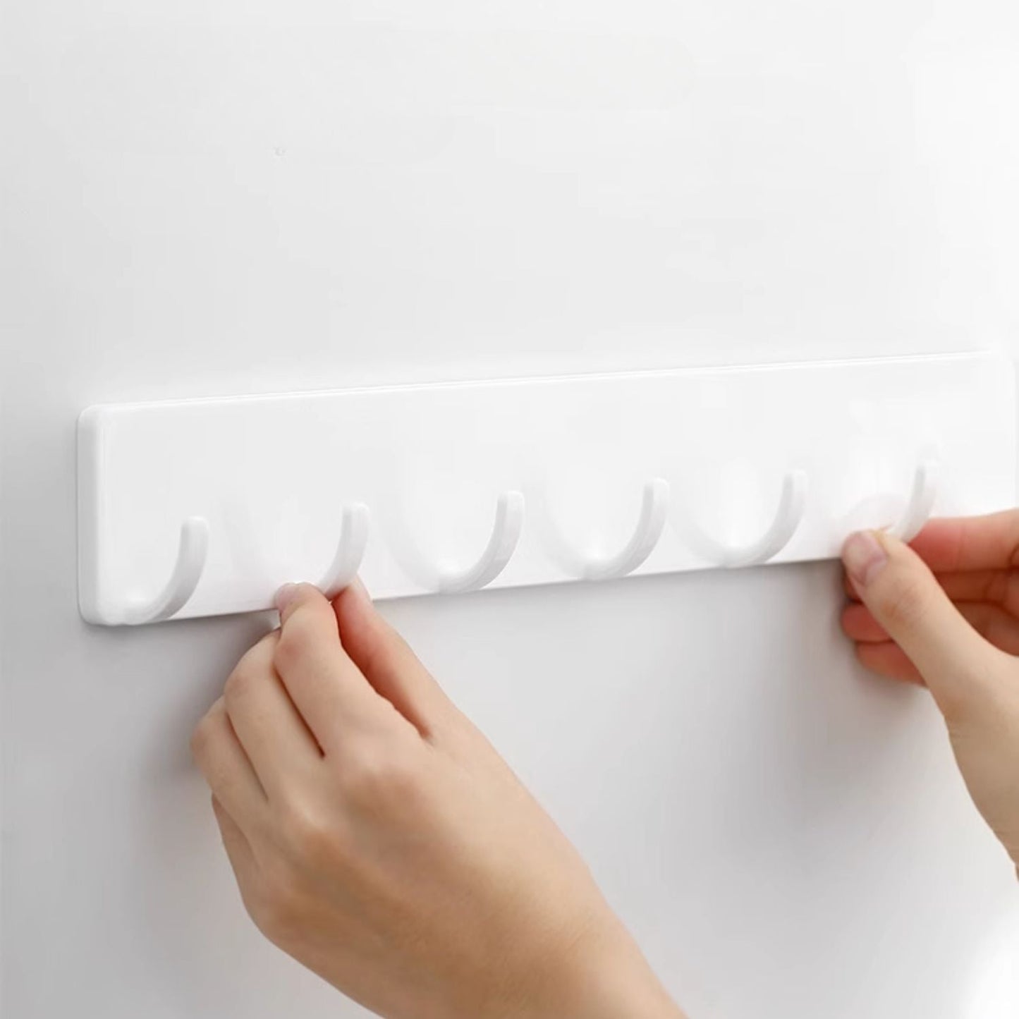 Set 3 Colgadores de Pared Autoadhesivo Santú Home & Deco7#Blanco