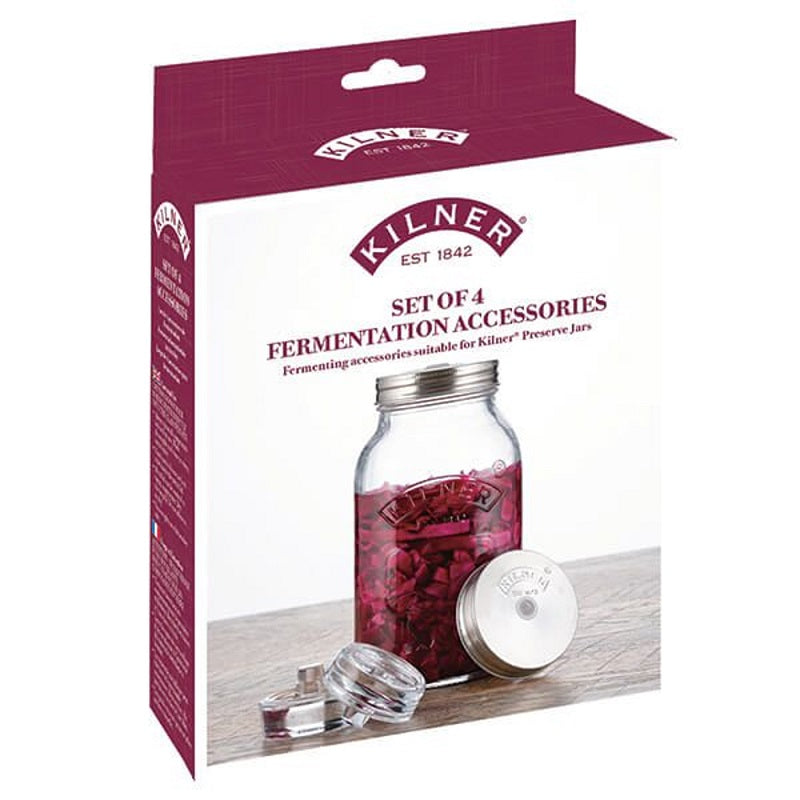 Set 4 Accesorios Para Fermentar Con Frascos Conserveros4#Gris