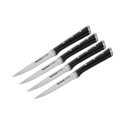 Set 4 Cuchillos Ice Force 11 Cm Tefal1#Negro