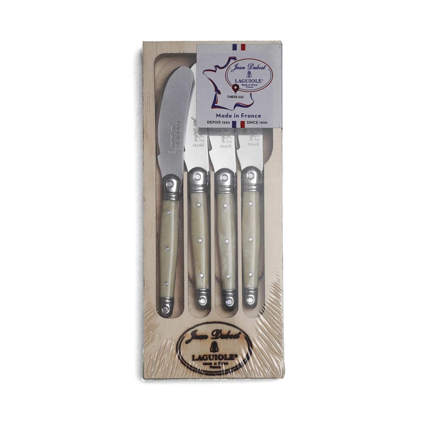 Set 4 Cuchillos Mantequilla Laguiole Jean Dubost3#Beige