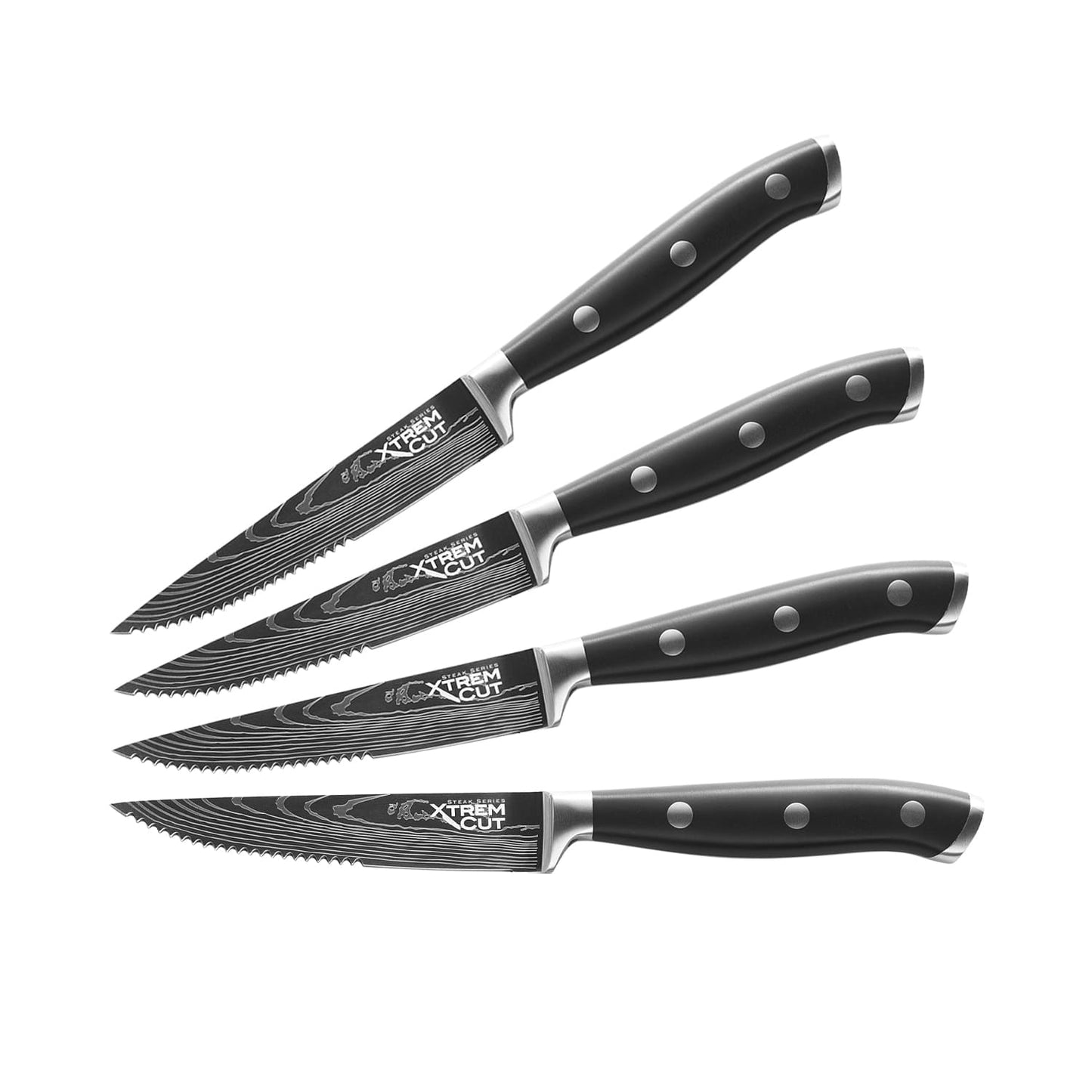 Set 4 Cuchillos Para Carne XTREM CUT Swiss Trading Group4#Acero