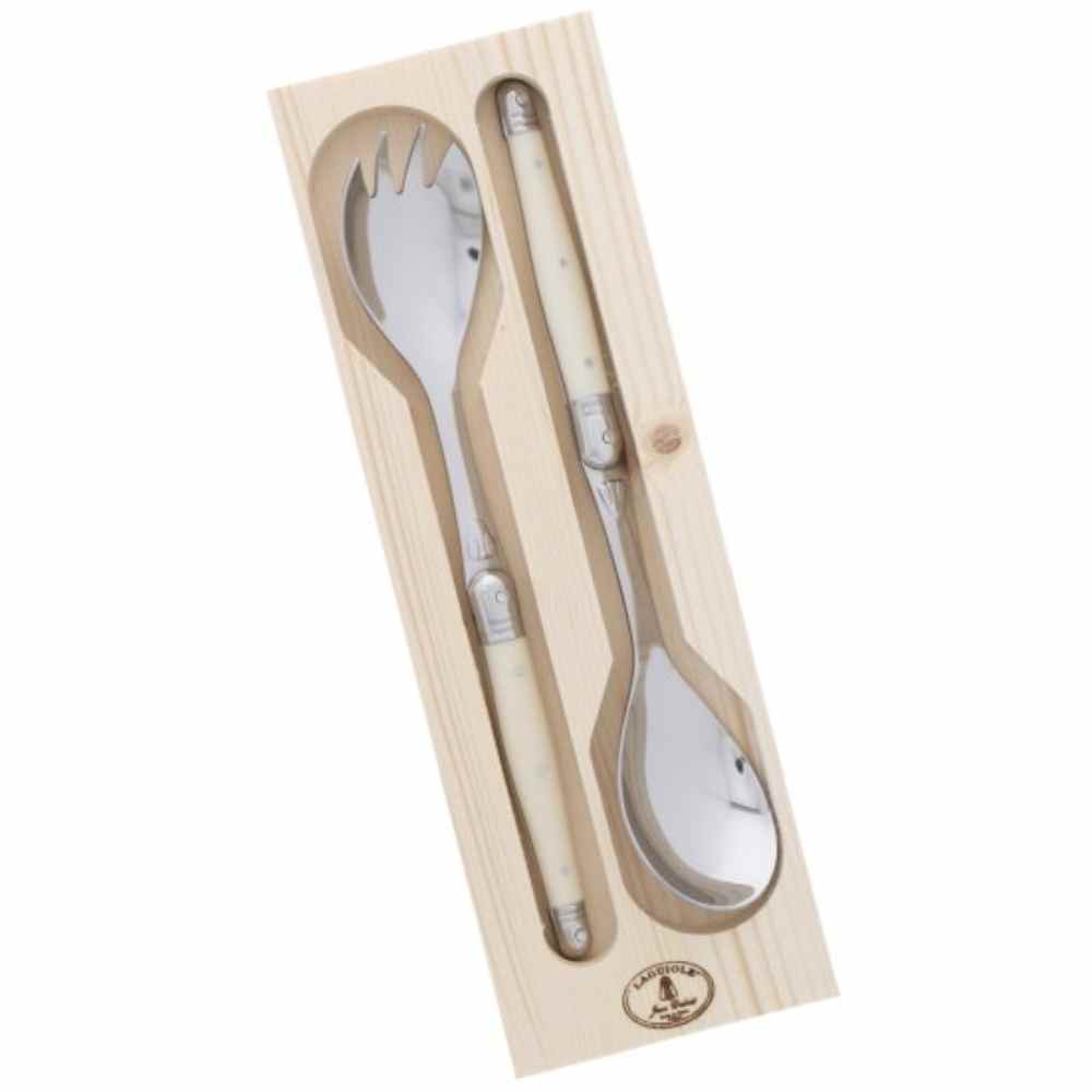 Set Cubiertos De Ensalada Laguiole Jean Dubost6#Blanco