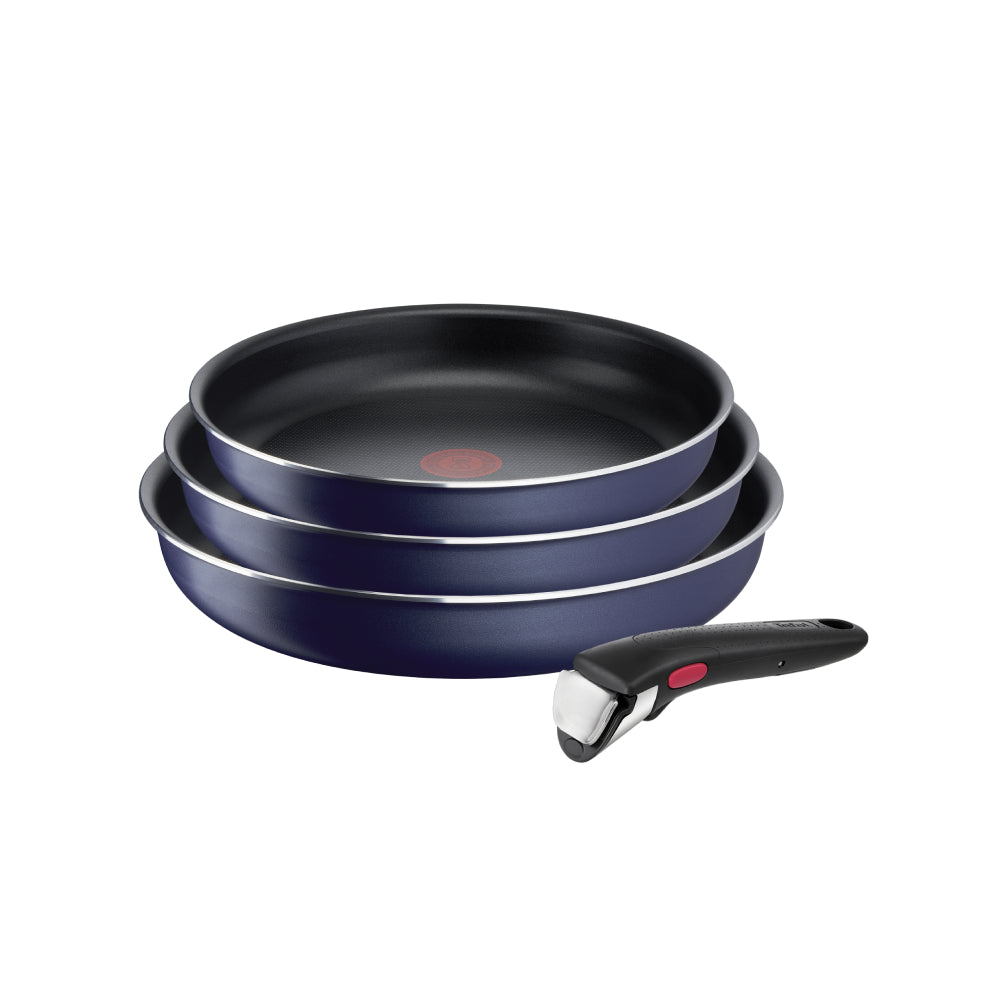 Set Sartenes Ingenio 22/24/26 cm + Mango Extraíble Tefal1#Negro