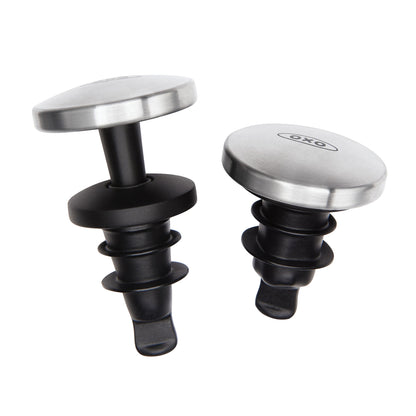 Set Tapones De Vino3#Negro