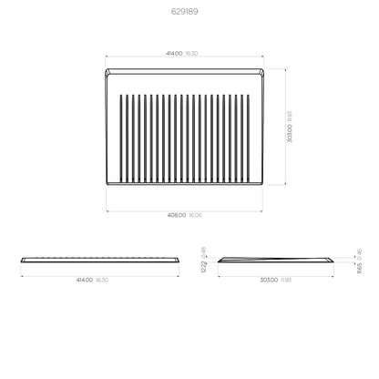 Escurridor De Silicona Schock6#Negro