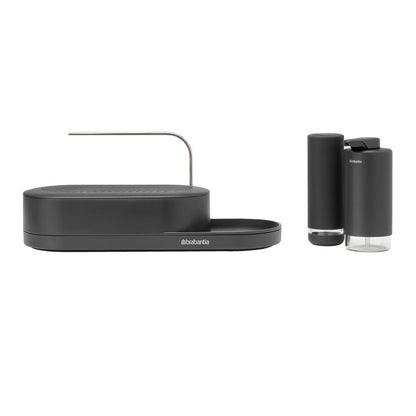 Organizador, Dispensador De Jabón Y Squeezer SinkStyle Set x3 Brabantia6#Negro