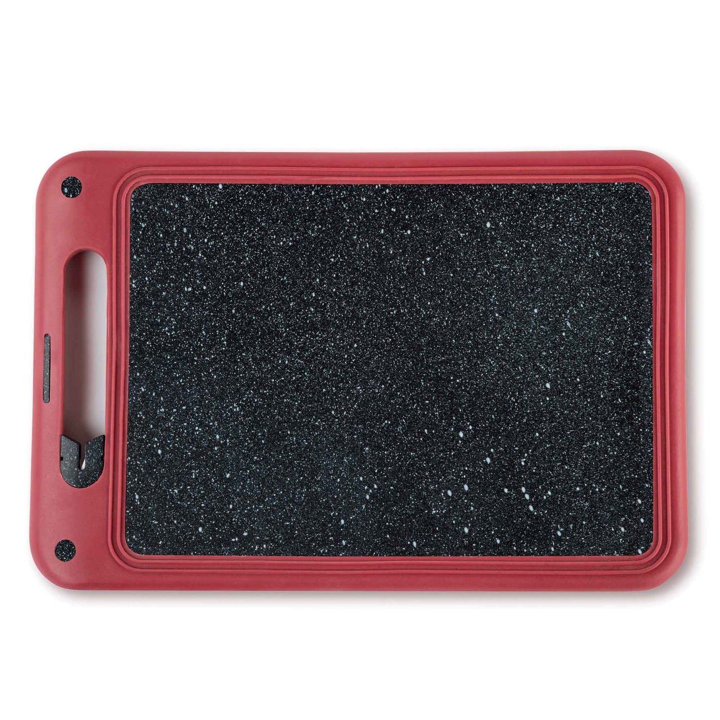 Tabla De Cortar Con Afilador5#Rojo