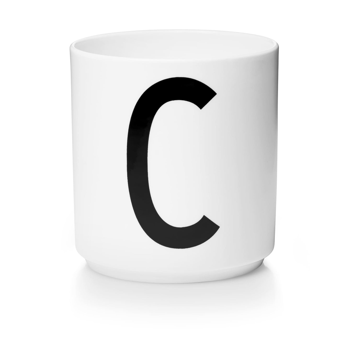 Taza Blanca De Porcelana - C Design Letters1#Blanco