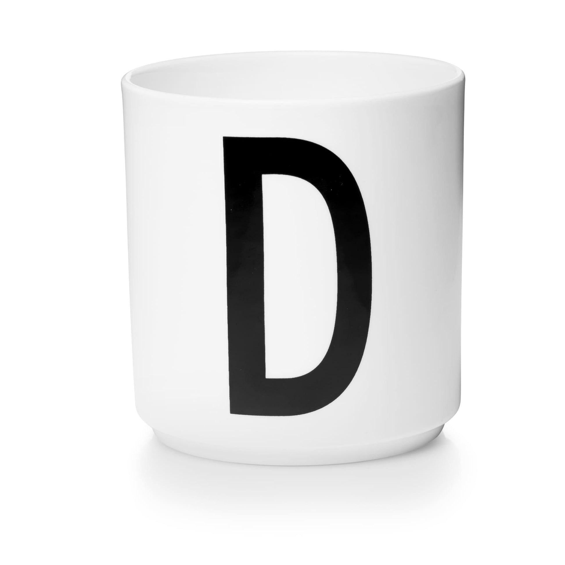 Taza Blanca De Porcelana - D Design Letters1#Blanco