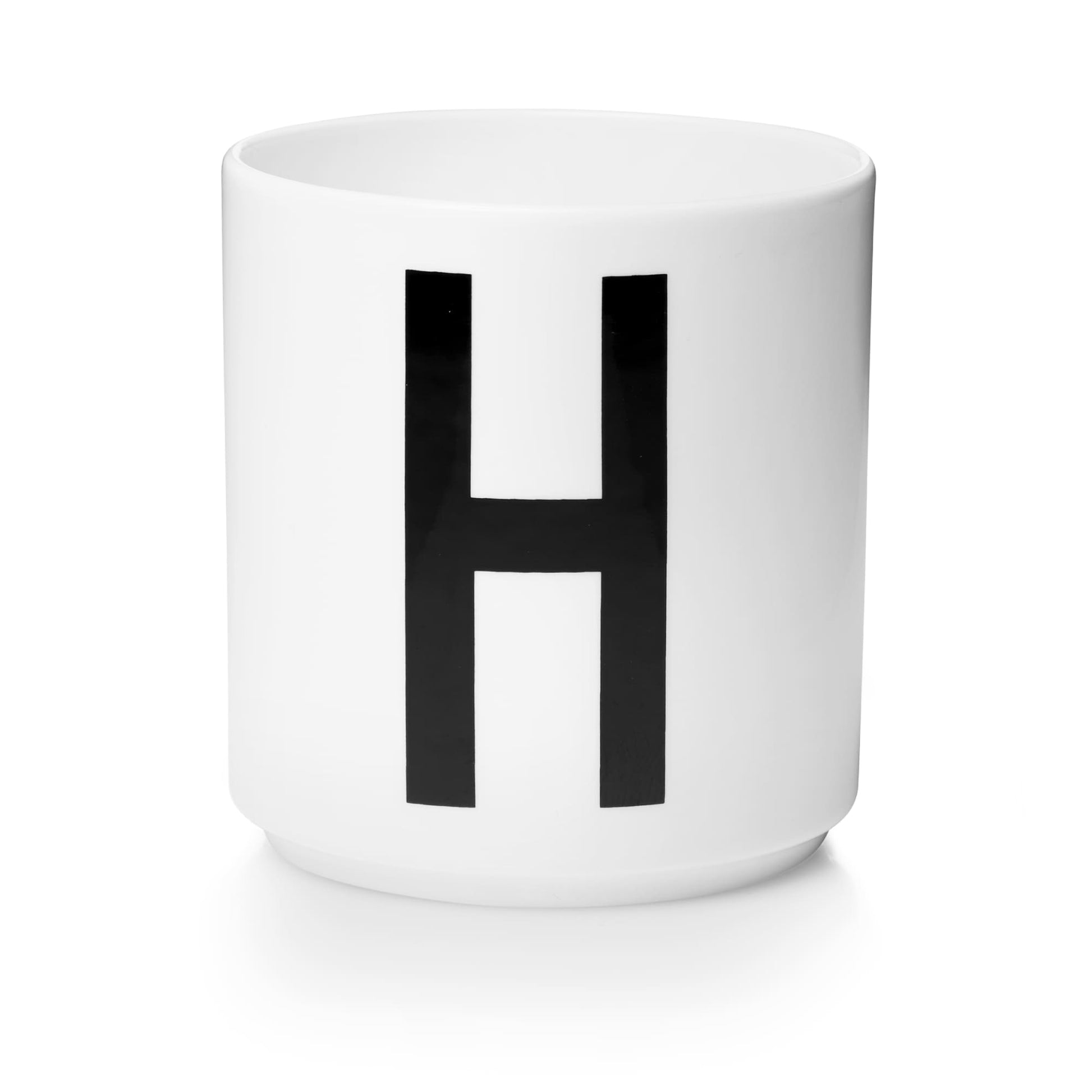 Taza Blanca De Porcelana - H Design Letters1#Blanco