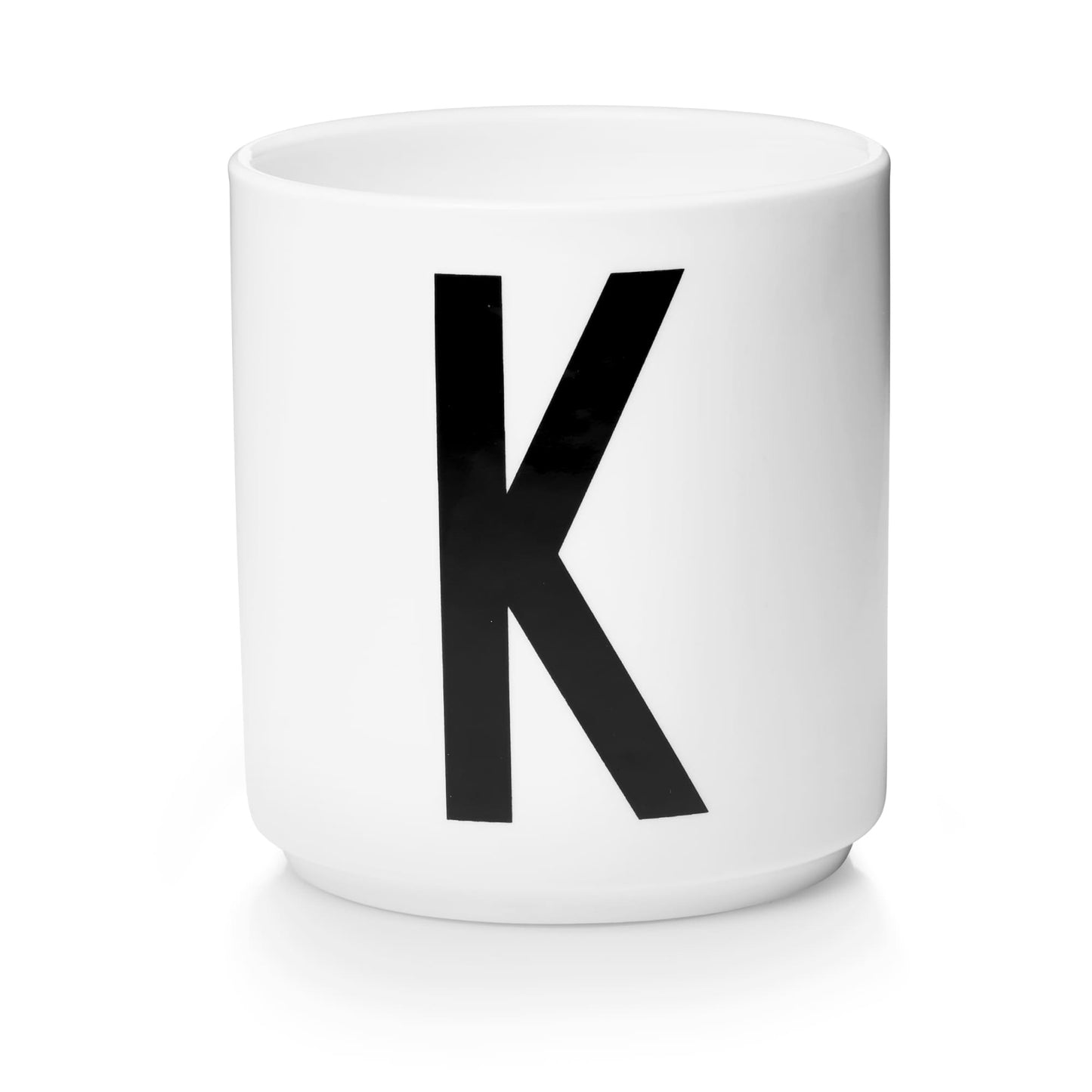 Taza Blanca De Porcelana - K Design Letters1#Blanco