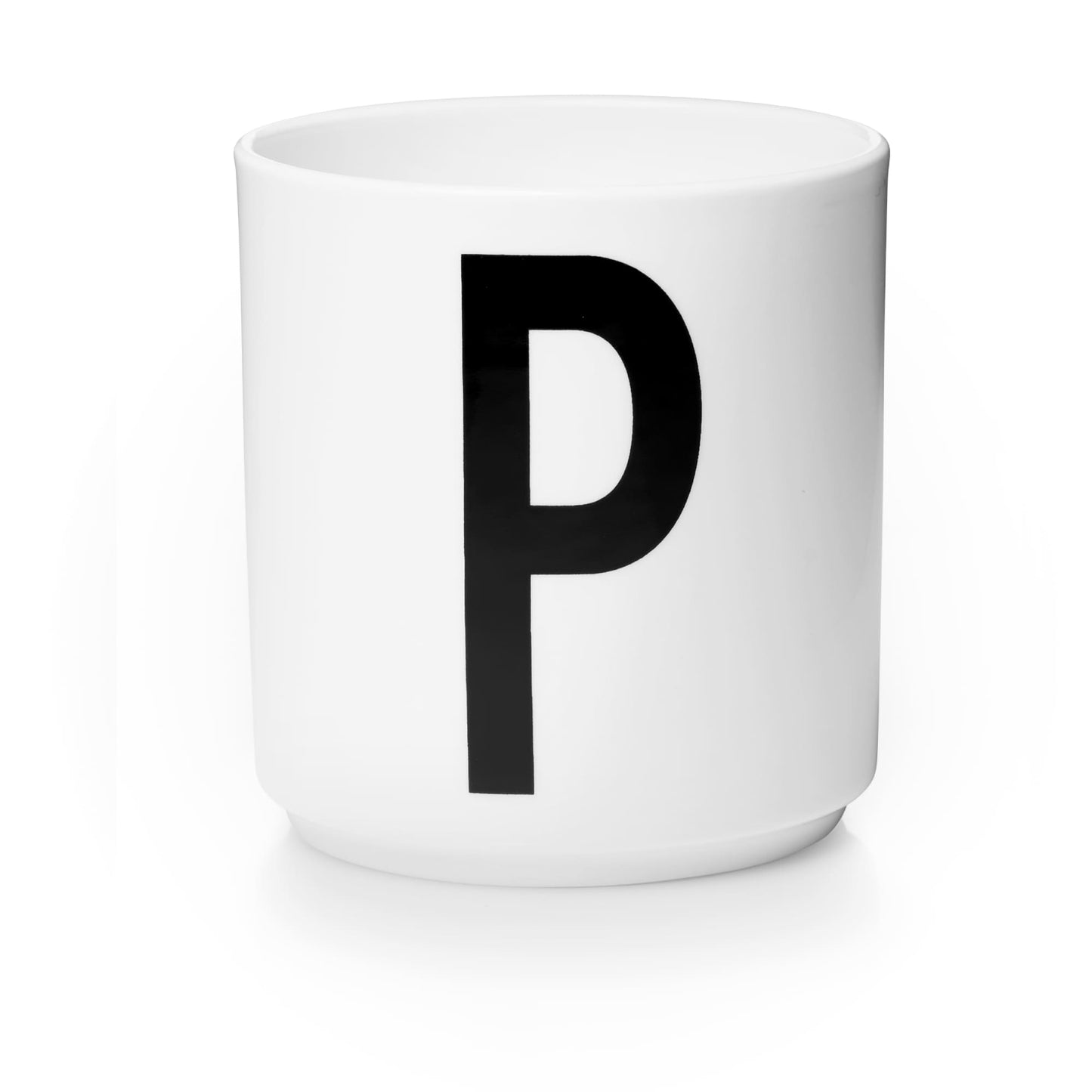 Taza Blanca De Porcelana - P Design Letters1#Blanco