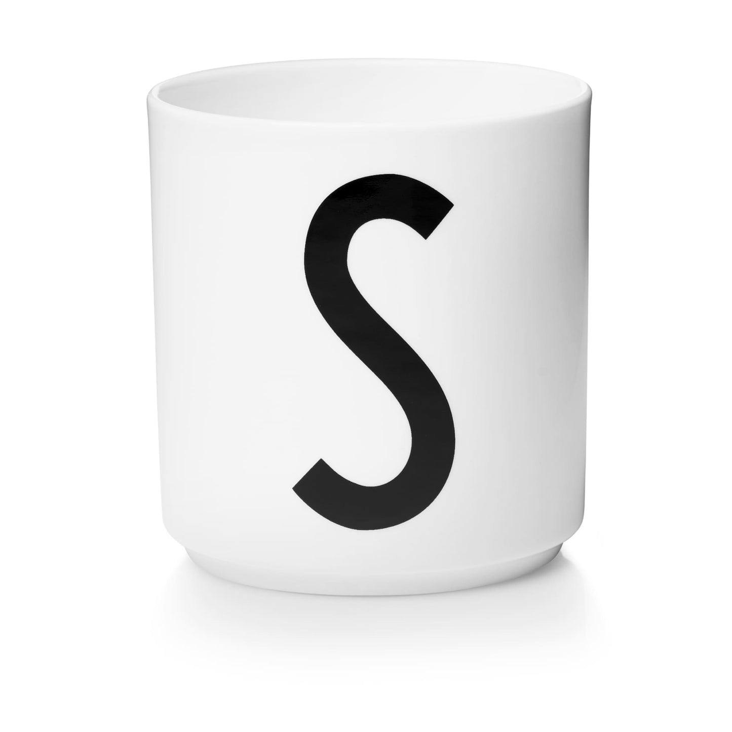 Taza Blanca De Porcelana - S Design Letters1#Blanco