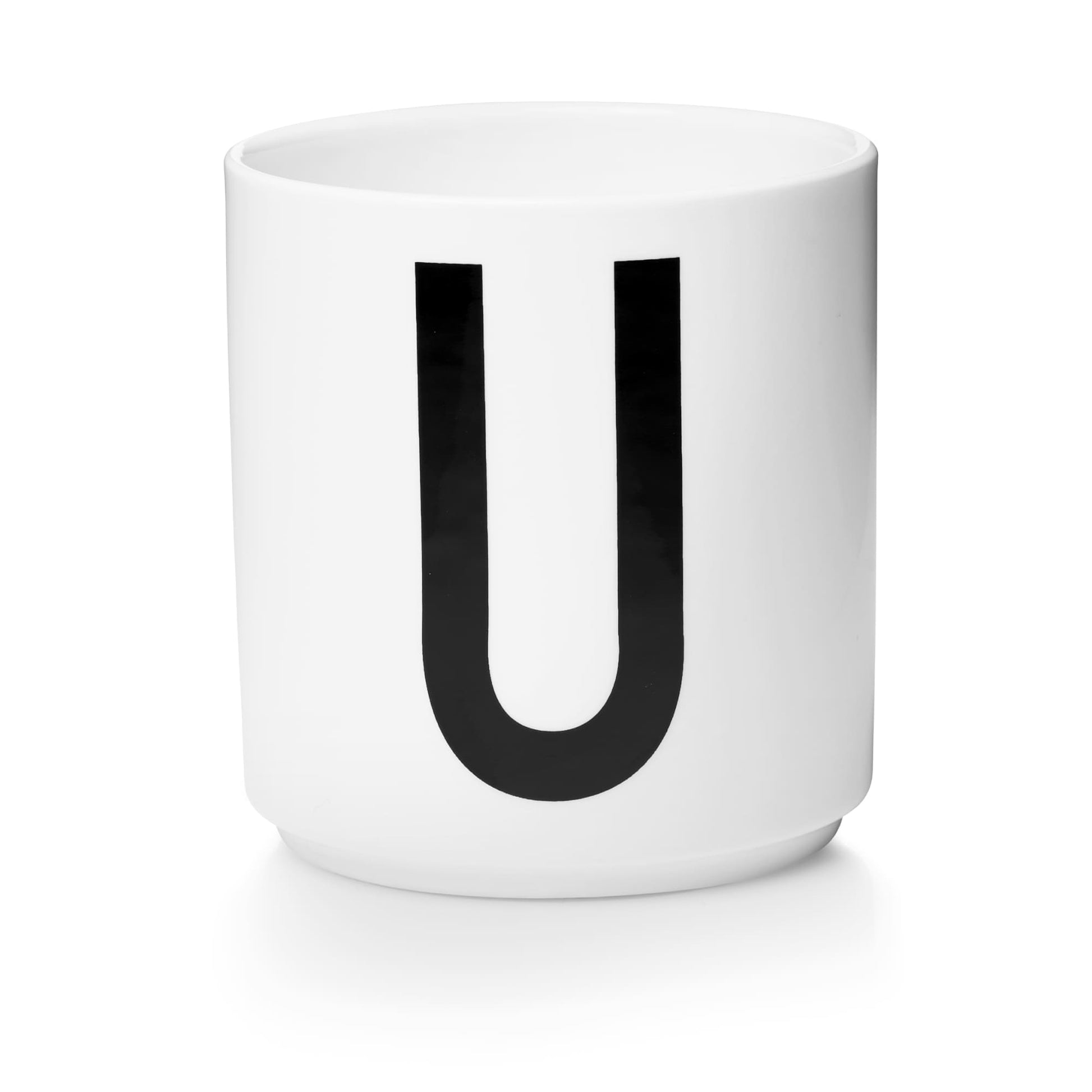 Taza Blanca De Porcelana - U Design Letters1#Blanco