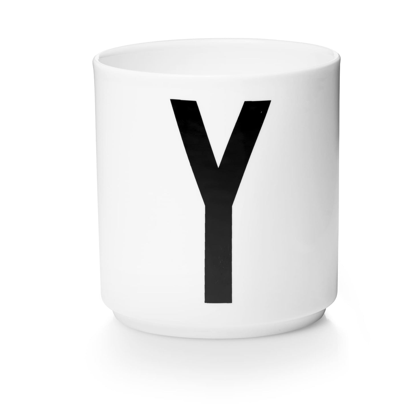 Taza Blanca De Porcelana - Y Design Letters1#Blanco