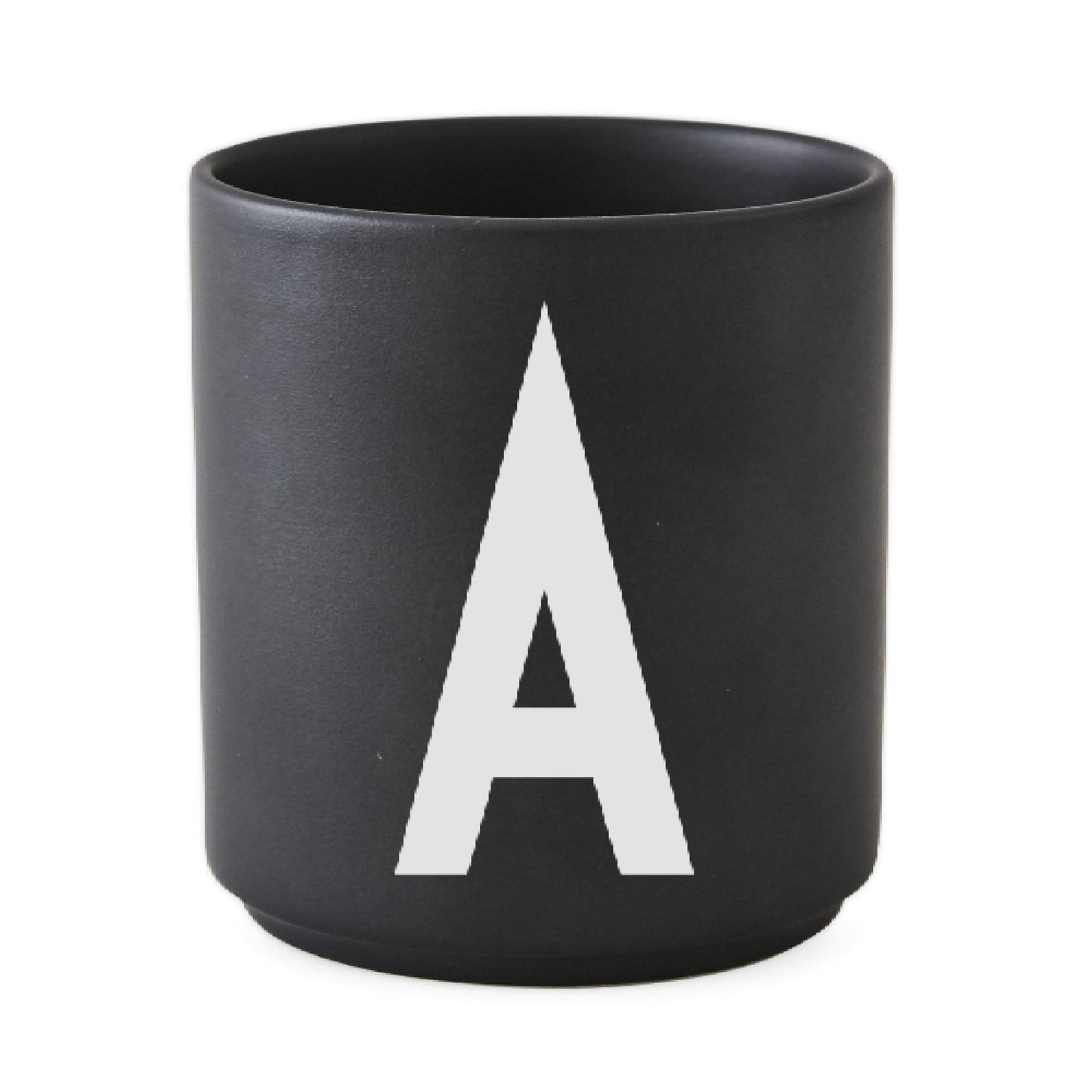 Taza Negro De Porcelana - A Design Letters1#Negro