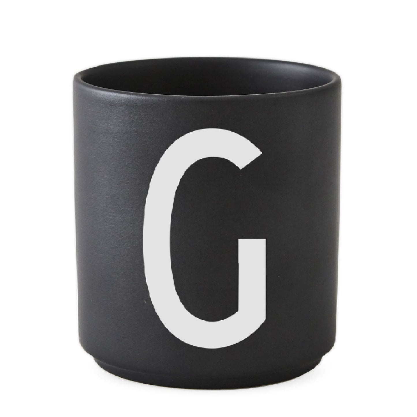 Taza Negro De Porcelana - G Design Letters1#Negro