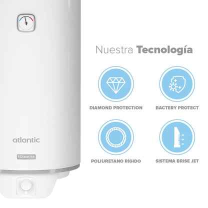 Termo Eléctrico Steatite 100 Lts Atlantic6#Blanco