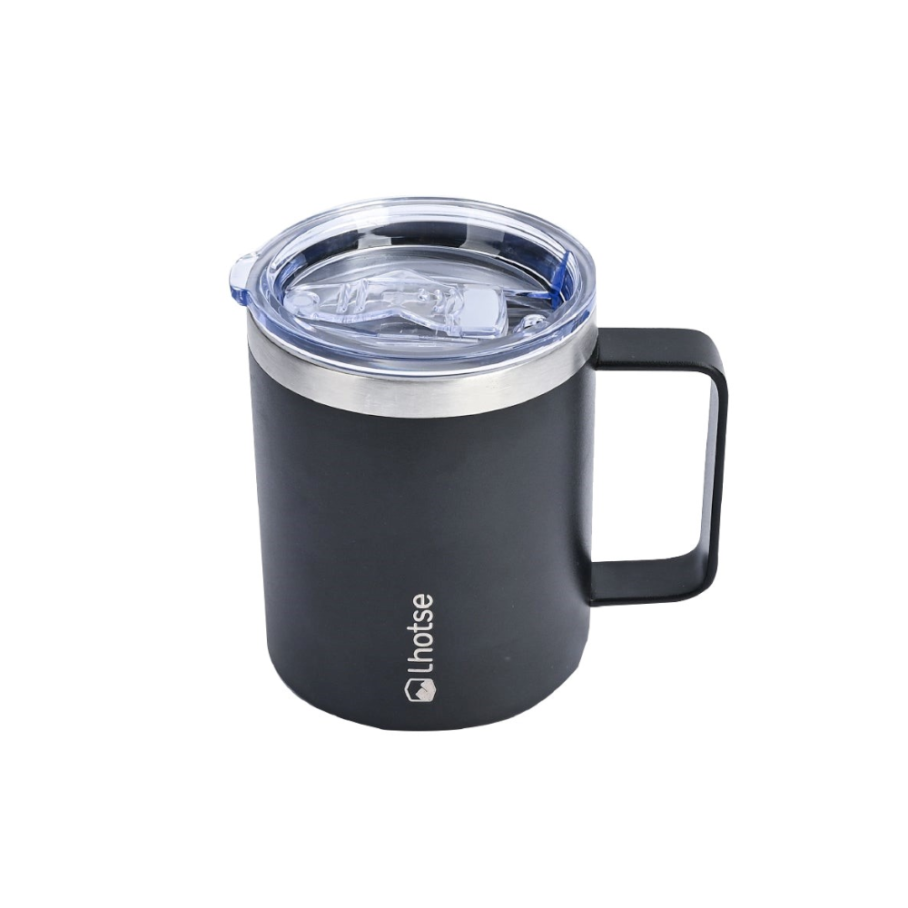 Taza Térmica Insulada Camping 350 Ml Lhotse8#Negro