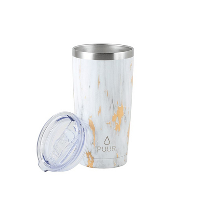 Vaso Térmico Gold Marble 500 Ml Puur Bottle2#Blanco