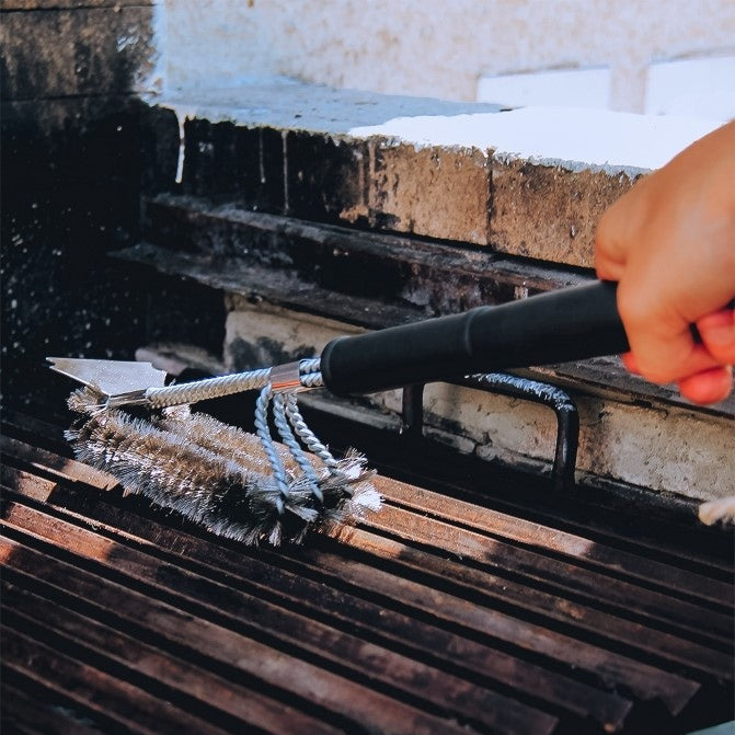 Escobilla Acero Limpia Parrilla2#Negro