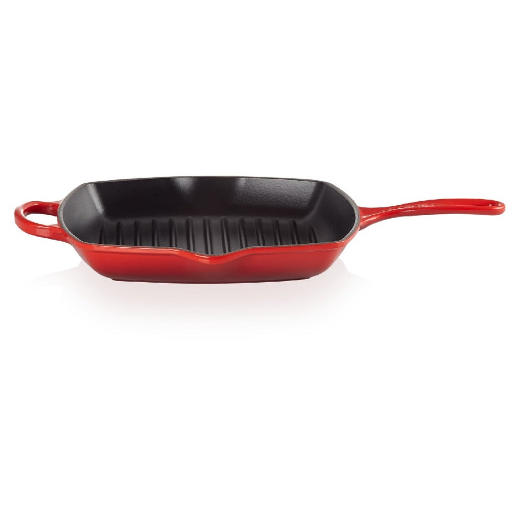 Sartén Grill Cuadrada 26cm Hierro Fundido2#Rojo