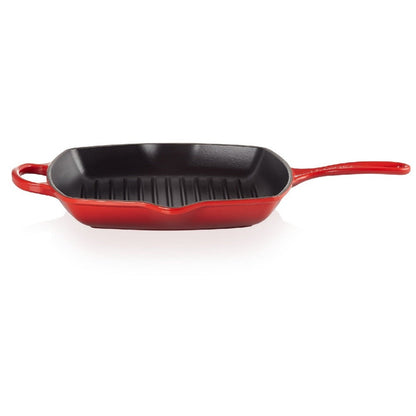 Sartén Grill Cuadrada 26cm Hierro Fundido2#Rojo