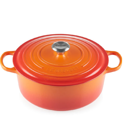 Cocotte Redonda Volcánico 28 Cm Le Creuset2#Naranjo