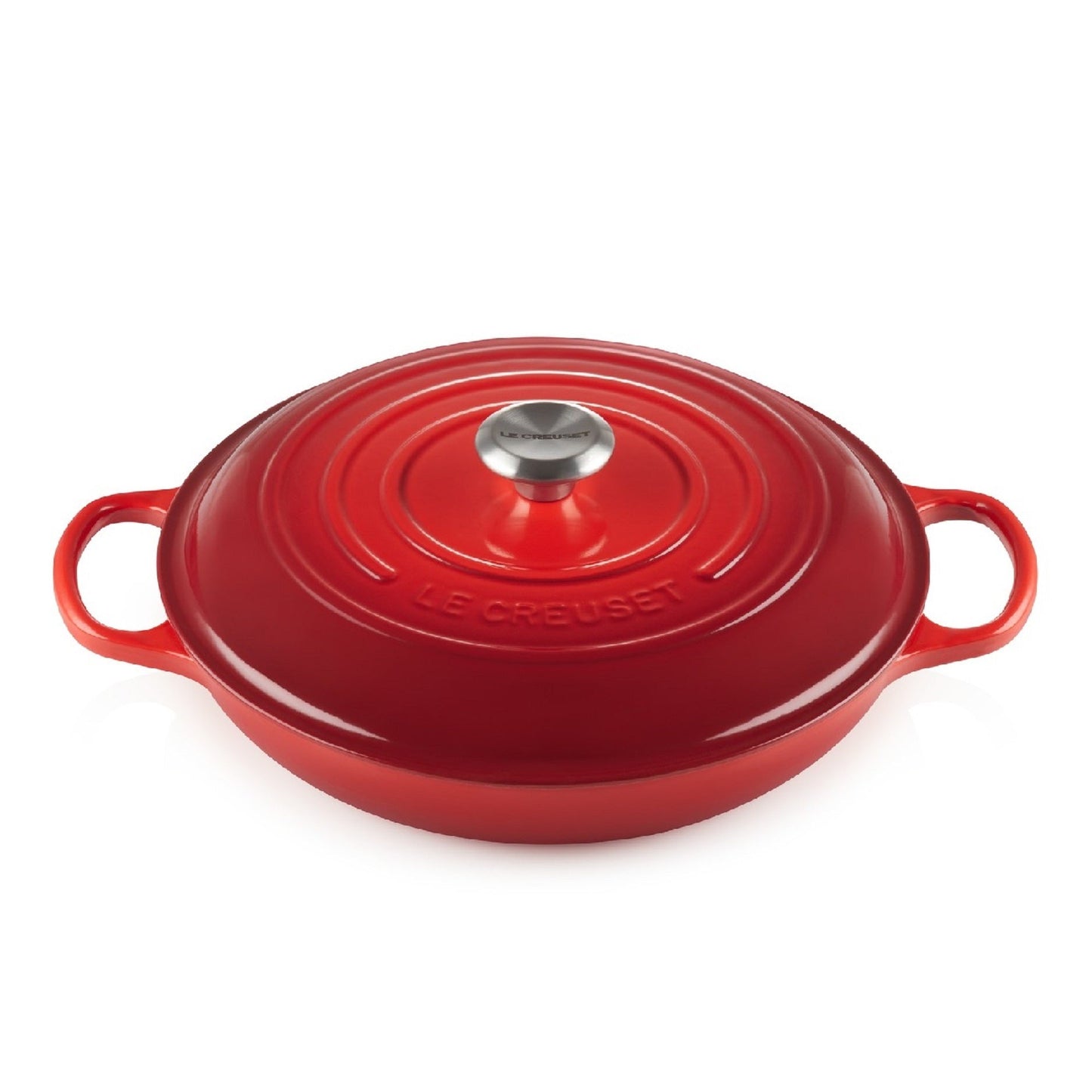 Cacerola Baja Hierro Esmaltado 30 Cm Le Creuset5#Rojo