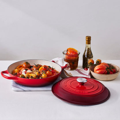 Cacerola Baja Hierro Esmaltado 30 Cm Le Creuset2#Rojo