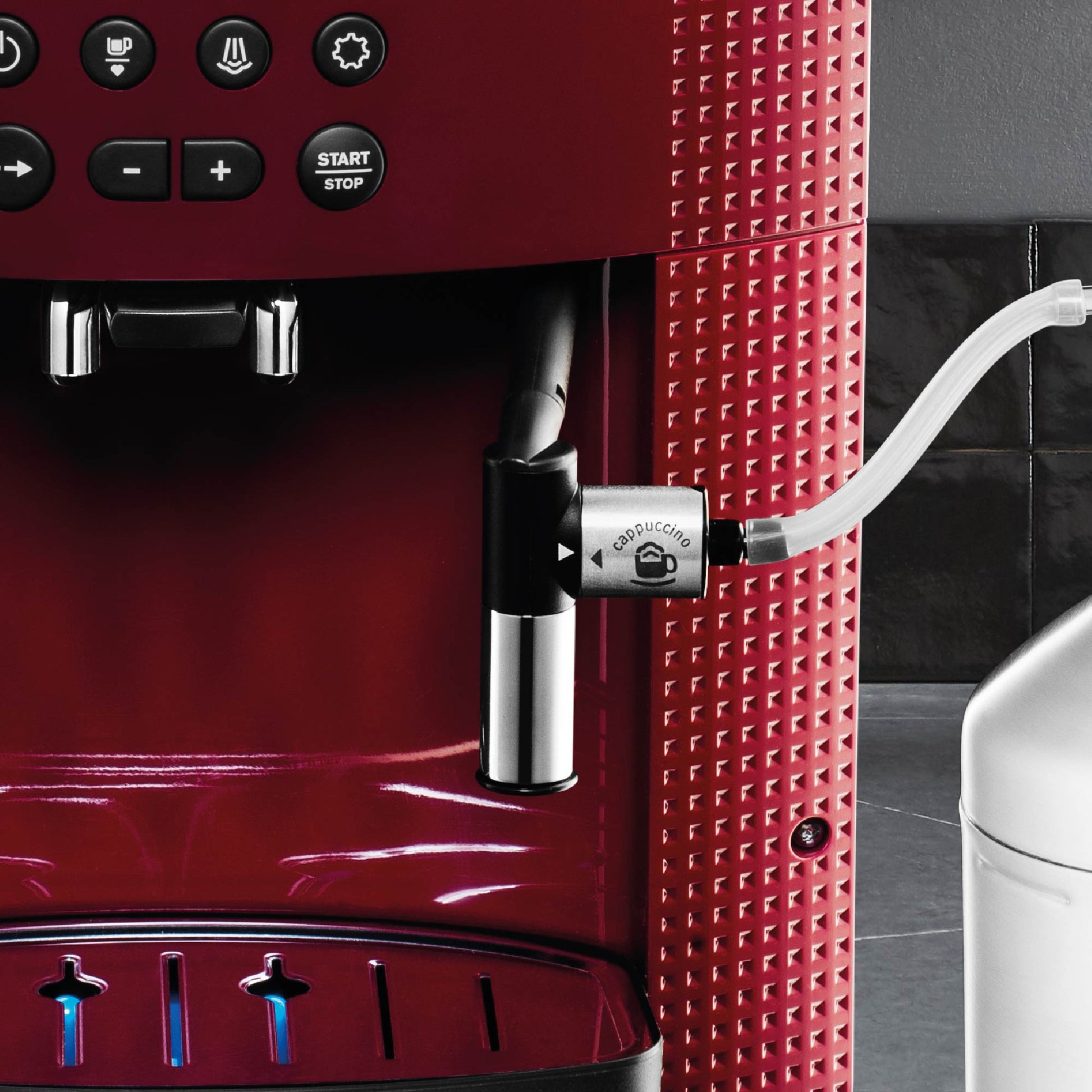 Cafetera Espresso Full Auto Display Roja + Lechero Krups5#Rojo