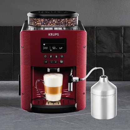 Cafetera Espresso Full Auto Display Roja + Lechero Krups1#Rojo