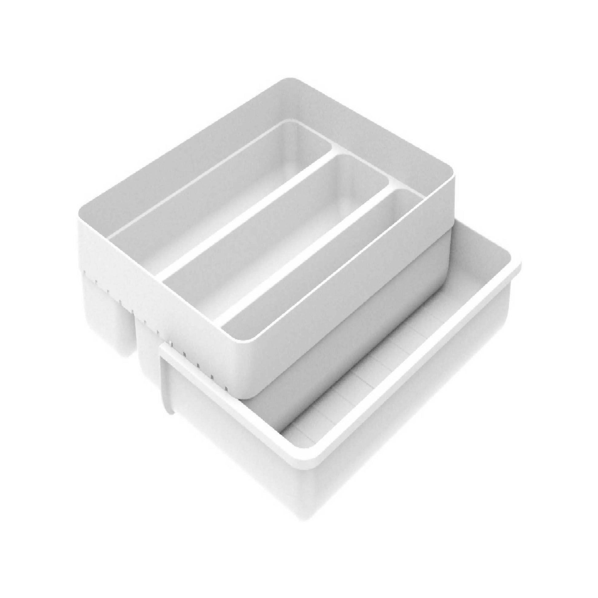 Organizador de Utensilios Extensibles Logic2#Blanco