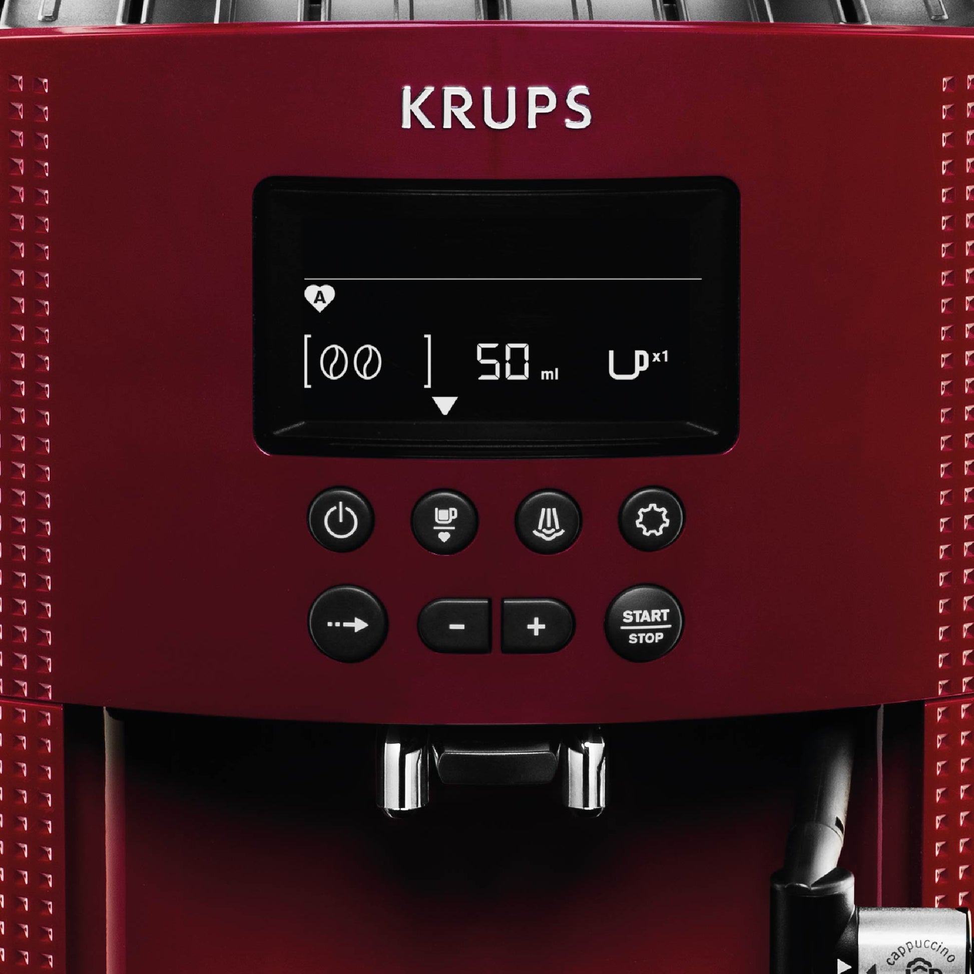 Cafetera Espresso Full Auto Display Roja + Lechero Krups4#Rojo