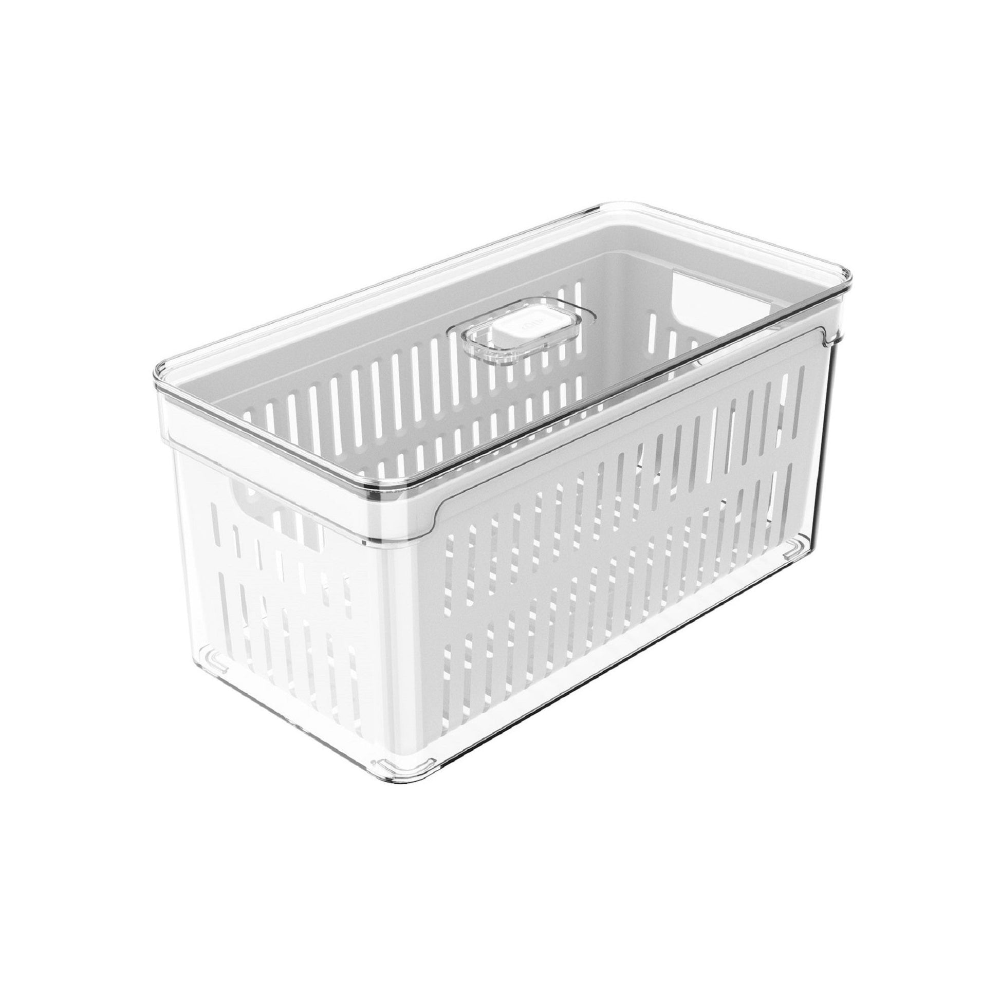 Organizador De Refrigerador Con Cesta Clear Fresh 30 x 15 x 13 Cm1#Sin color