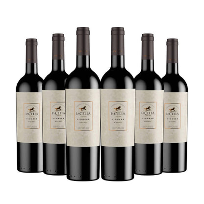 6 Vinos La Celia Pionner Malbec2#Sin color