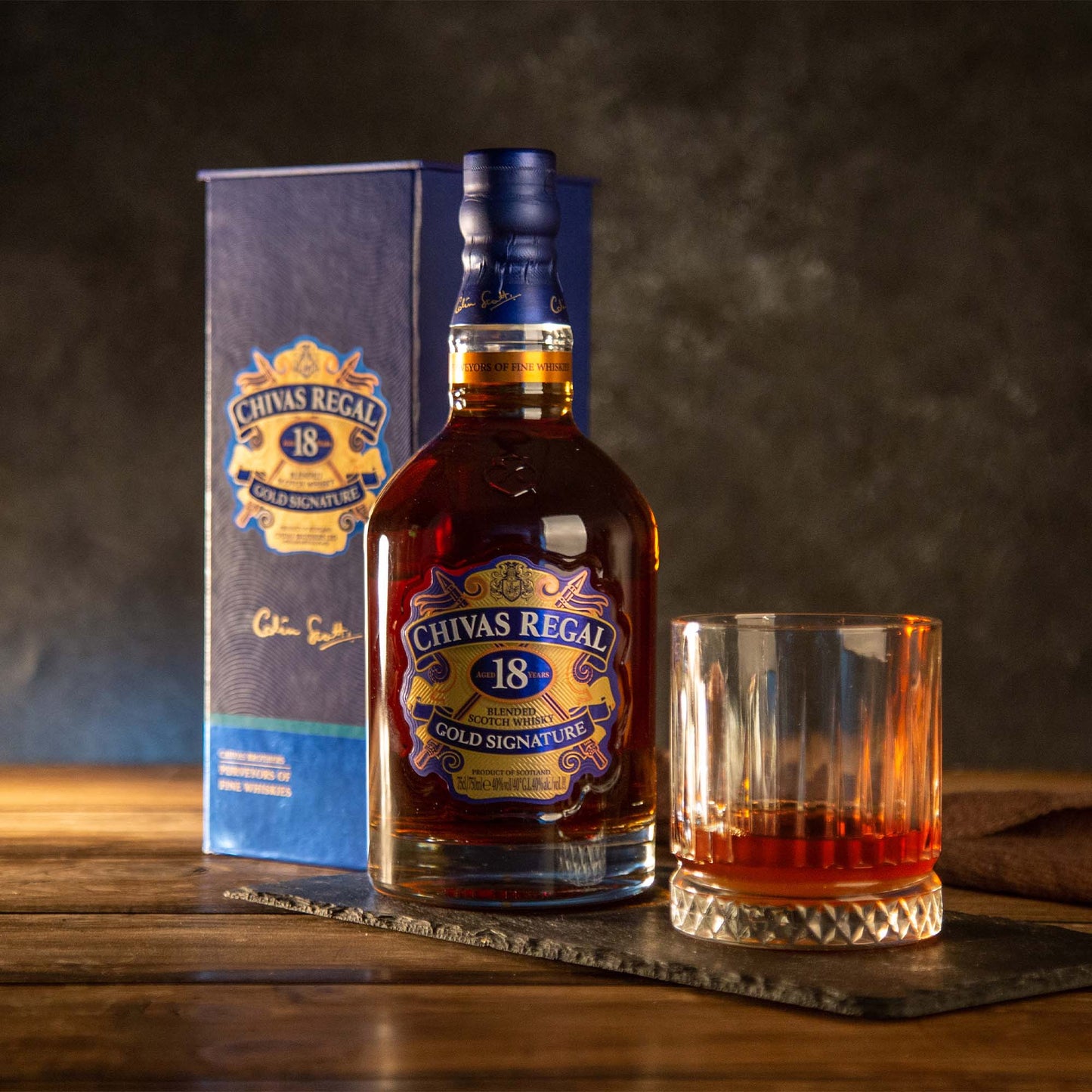 Whisky Chivas Regal 18 Años 750 ml. Scotch2#Sin color