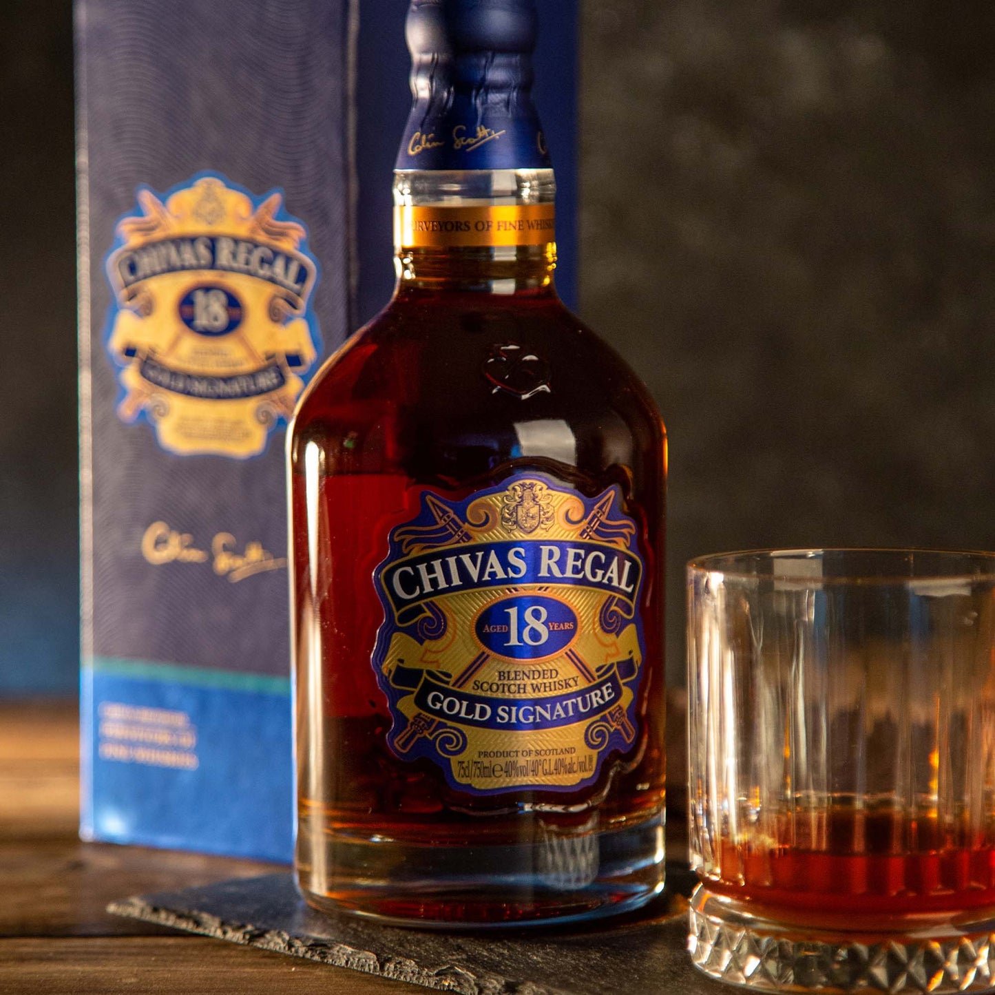 Whisky Chivas Regal 18 Años 750 ml. Scotch3#Sin color