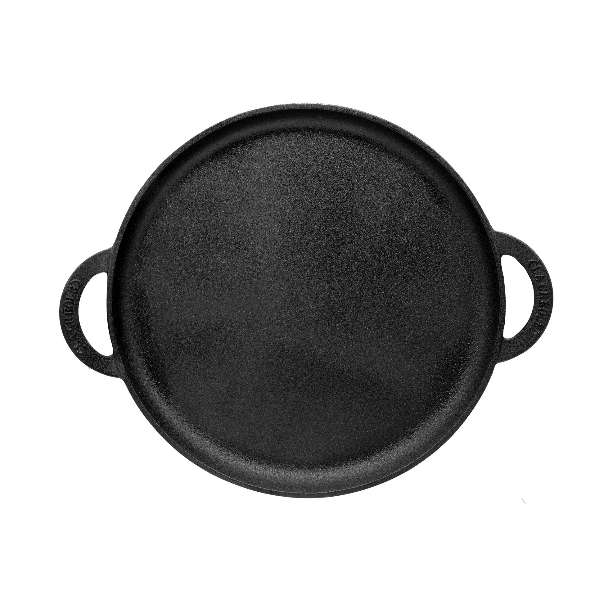 Plancha Circular Lisa con Borde 35 Cm3#Negro