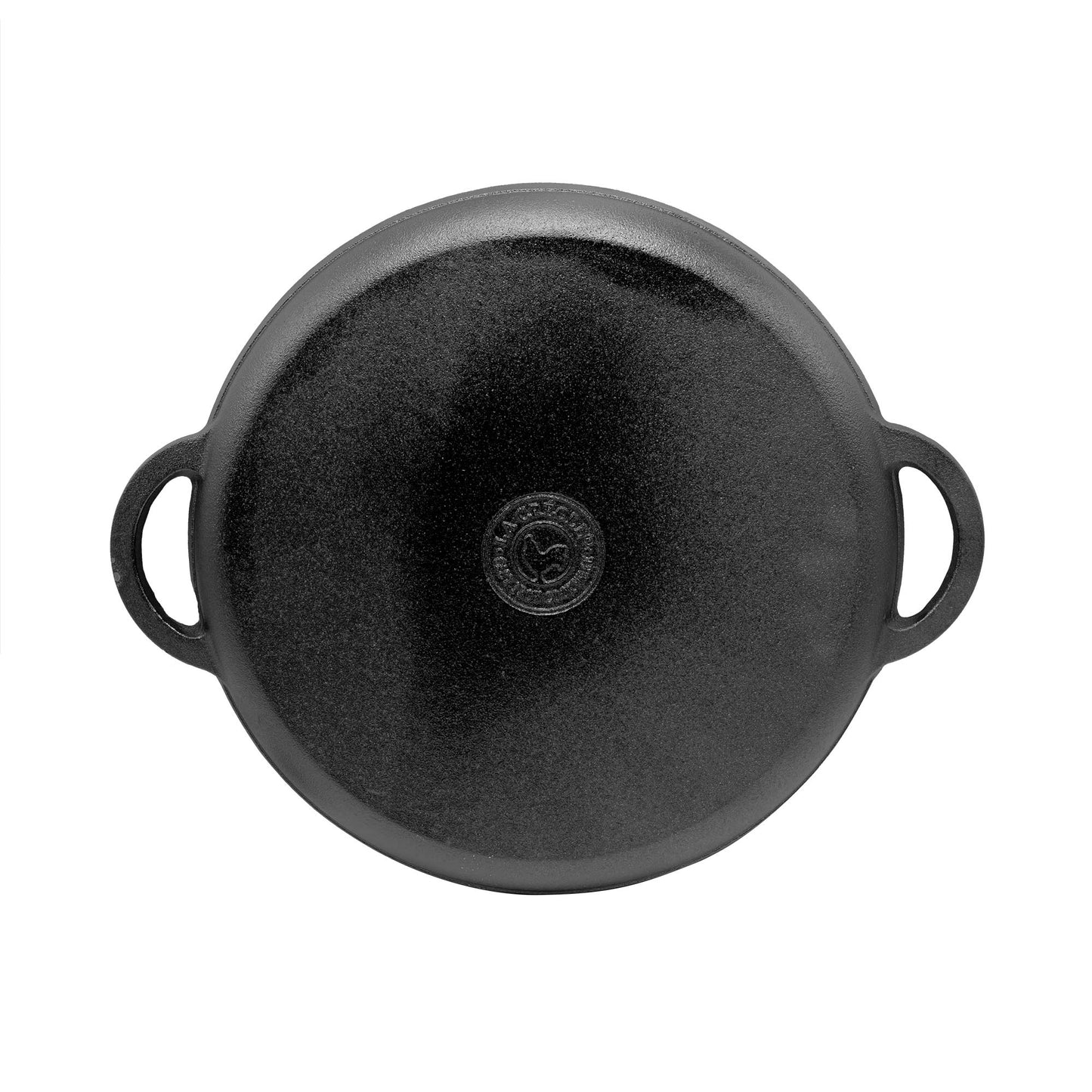 Plancha Circular Lisa con Borde 35 Cm4#Negro